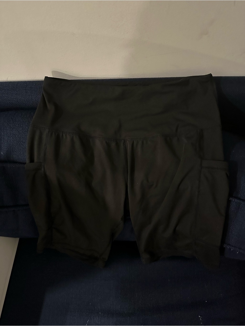 Women’s Black Biker Shorts with Pockets